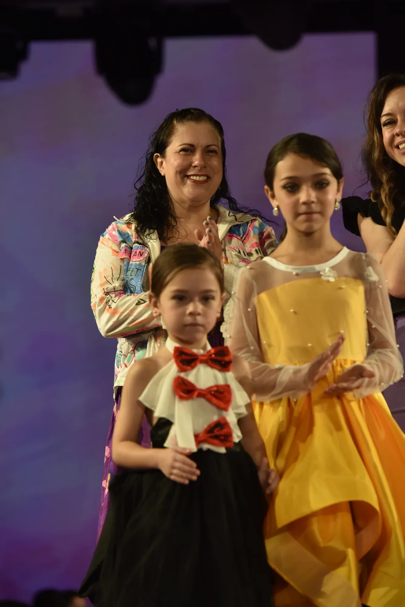 Liz Monroy and Celeste Green take their bow — Babs Boutique, Orlando Monroy Memorial Artist Collaboration Collection, New York Fashion Week