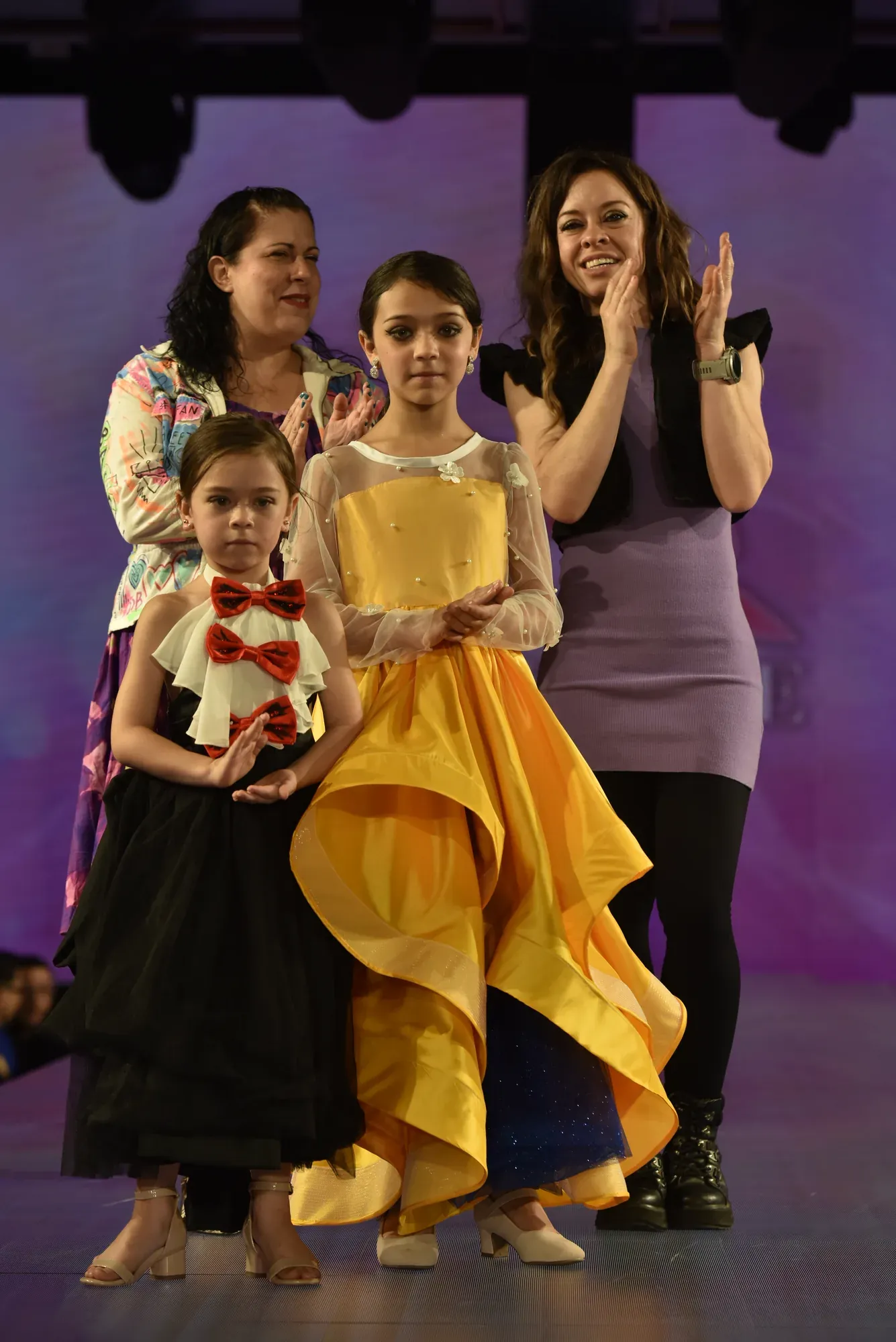 Liz Monroy and Celeste Green take their bow — Babs Boutique, Orlando Monroy Memorial Artist Collaboration Collection, New York Fashion Week